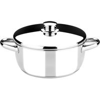 Monix Optima - pentola da 16 cm con coperchio in acciaio inox 18/10