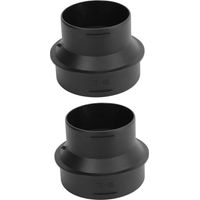 Webasto Lot de 2 raccords pour tuyau de conduit de chauffage, adaptateur de chauffage auxiliaire de 60 à 75 mm, raccord de tuyau de chauffage auxiliaire durable, pour chauffage Webasto