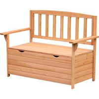 Panchina da Giardino 2 Posti con Vano Contenitore