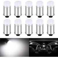 (10 STÜCK) BA9S T11 53 T4W 64111 LED-Lampe 12V, 2SMD 2835 Chips Weiß 6000K LED-Autolampe für Innenraumbeleuchtung des Handschuhfachs für Kennzeichenbeleuchtung