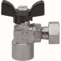VALVOLA A SFERA A SQUADRA FIL F CON GIRELLO 1/2" x 1/2" DN 15 PN 30 RB