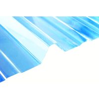 Plaque type bac acier 1045 en polycarbonate - Coloris - Transparent, Largeur - 105 cm, Longueur - 200 cm