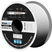 MegaSat 100093 Cavo coassiale Diam. est.: 7.0 mm Bianco 100 m