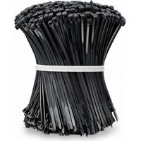 Kabelbinder 100 mm x 2,5 mm, Kabelbinder, Nylon-Kabelbinder, 100 mm Kabelbinder, schwarz, 100 Stück