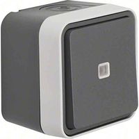 BERKER BOUTON POUSSOIR INVERSEUR 50763505 GRIS CLAIR W.1 BOUTON-POUSSOIR 4011334395263
