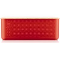 Boite a pain - BODUM - 11555-04 - Grand modele - Couvercle bambou - Rouge