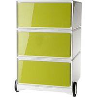 Buck rodante easyBox® 3 cajones blanco / verde