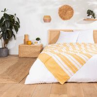 Douceur d’Intérieur Cubrecama Jacquard Curry 180x220 cm