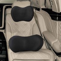vidaXL Coussin cervical, Coussin dorsal Noir Mousse à mémoire de forme