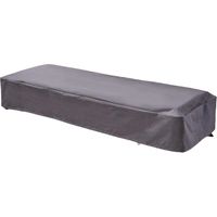 1 piece outdoor waterproof lounge chair cover, gray (211x76x30cm)