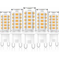G9-Maiskolbenlampe, warmweiß, 220 V, 33 LEDs, 3 W, warmweißes Licht (3000 K), 5 Stück
