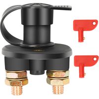 Interruptor de desconexión de batería de 12 V/24 V, máx. 200 A, para coche, camión, barco y otros vehículos.