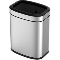 EKO - Poubelle open top OLI-Cube 20 litres - Stainless steel Polypropylene - inox mat