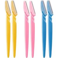 Rasoir à sourcils 6 pièces, tondeuse à sourcils, rasoir pour le visage, tondeuse de précision pour le rasage des sourcils pour femmes et hommes