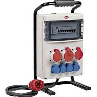 FP – Distributeur d'électricité portable IP44 2m H07RN-F 5G4,0 – 1x32A + 2x16A – Pour chantiers humides et extérieurs – Protection 30mA