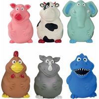 Lot de 6 jouets en latex "BigBelly" - 14 cm
