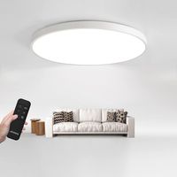 JDONG Led Deckenleuchte Dimmbar 80W Rund Flach Deckenlampe mit Fernbedienung 3000K-6000K Wohnzimmerlampe Modern ultradünn Leuchte für Wohnzimmer, Schlafzimmer Esszimmer Büro Ø705CM