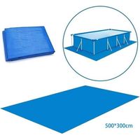 Tapis de sol de piscine - Bleu - Rectangulaire