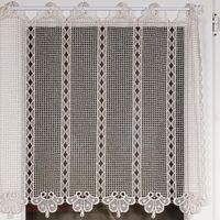 Brise bise macramé Ecru 90x90 cm
