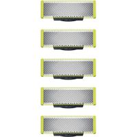 5pcs Philips OneBlade Original Replacement Blades, For OneBlade Electric Shaver and Trimmer, Durable Stainless Steel, Trim, Edge and Shave,Model QP230/50