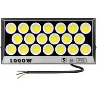 Lampe puissante pour garage, jardin ou façades, 1000 W, IP66, diodes COB, durée de vie de plusieurs années