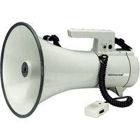 Monacor TM-35 Megafono con microfono a gelato, con cinghia di supporto, suoni integrati