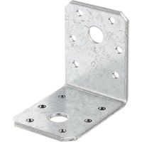 Alberts – Equerre de fixation acier galvanisé 60 x 45 x 60 mm – Coins biseautés – 2,5 mm d'épaisseur – Pour assemblage haut de gamme