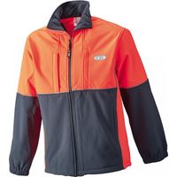 Giacca Softshell,Taglias, Grigio Antracite/Rosso Fluo