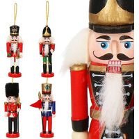 Gancio dello Zio Drosselmeyer 13,5 cm, 4 pezzi, decorazione per l'albero di Natale
