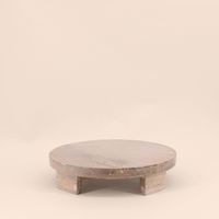 Plateau rond en bois sur pieds 30cm