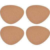 Mikasa Tovagliette de Sughero a forma di ciottolo, Set de 4 Tovagliette da pranzo, 38cm x 30cm, Protezioni da tavolo de