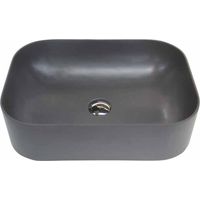 MOSAVIT STELLA Lavabo Sobre Encimera De Solid Surface Gris Oscuro - ref: MSV-STELLAC