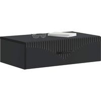 vidaXL Table d'appoint murale Noir 59 x 34,5 x 17 cm Bois d'ingénierie