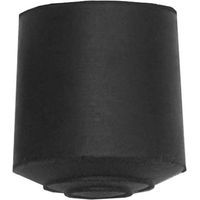 Contera goma cilíndrica negra 22mm