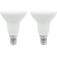 Confezione da 2 lampadine LED riflettore E27 9W Equivalenti a 60W 806lm 25000H 7hSevenOn Premium