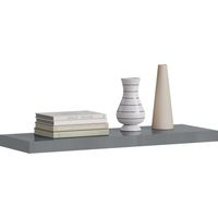 WOLTU High Gloss Wall Shelf Floating Shelf ith Strong Bracket, Grey, 120x22.9x3.8 cm