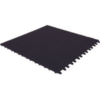 4 x Flexible Kunststofffliesen 55,5 x 55,5cm für den Außenbereich, schwarz, von Ezooza