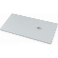 Plato de ducha ardesia extraplano color Gris claro RAL 7035 75x120cm rejilla Gris claro