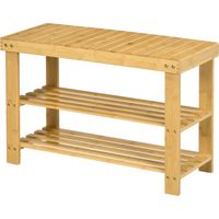 Banc à chaussures bambou MELONE naturel