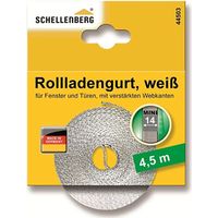 Schellenberg - Rollladengurt 14mm/4,5 m, weiß - 44503