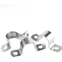 U-Collier de Serrage Tuyau Robustes Ø25 mm, Collier de Fixation Inox - Tuyau Pour Fixation/Attache Tube - 10 Pcs