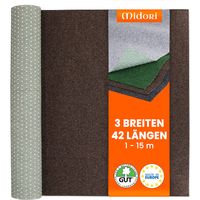 Rasenteppich 133 x 150 cm Braun Kunstrasen-Teppich mit Noppen Balkon Terrasse Outdoor wasserdurchlässig