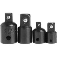 Adaptateur À Cliquet - Réducteur De Tige D'Entraînement Pour Clé À Choc - 1/4" À 3/8" - 3/8" À 1/2" - 1/2" À 3/8" - 3/8" À 1/4" - Acier Allié Cr-V - Noir - Lot De 4 Pièces