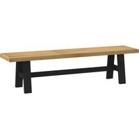 vidaXL Dining Bench NOAIN 160 x 41 x 45 cm Solid Pine Wood Natural