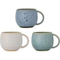 Mugs bloomingville harriet set di 3 420 ml ceramica