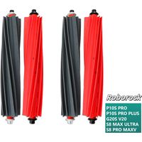 4 Brosses Principales, Accessoires pour Aspirateur Roborock Qrevo Master/Qrevo Slim