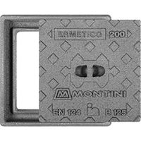 CHIUSINO IN GHISA B125 ERMETICO - cm 20 x 20 - Kg 5 - MONTINI