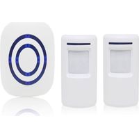 Alarme de passage, sonnette de magasin Système d\'alarme sans fil avec détecteur de mouvement Détecteur d\'accès Sonnette de mouvemen