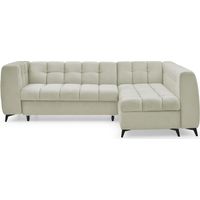 Canapé d'angle convertible Chessy Velours Beige