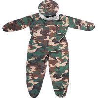 Combinaison apicole professionnelle en polyester coton, veste de protection avec voile intégré, tenue d'apiculteur pour homme et femme, équipement de rucher résistant aux piqûres.